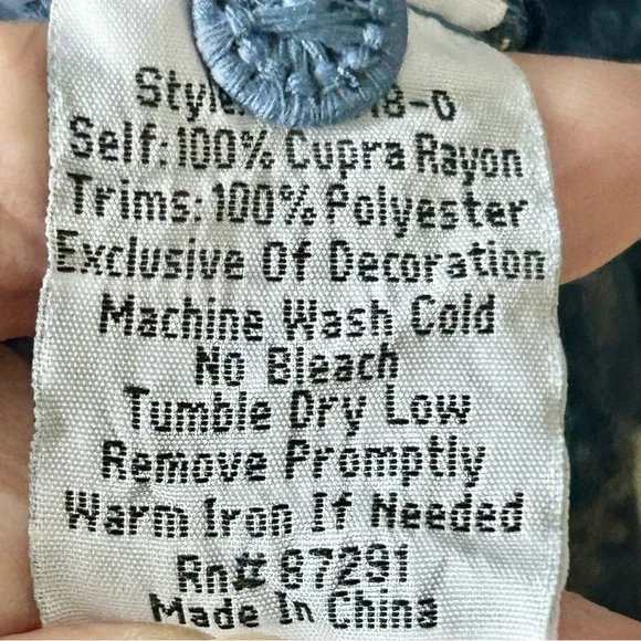 NEW Johnny Was Kones Tunic Size XS Blue Embroidered Top Boho Short Sleeve - Picture 9 of 9